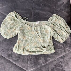 Sienna Sky Floral Puff Sleeve Blouse